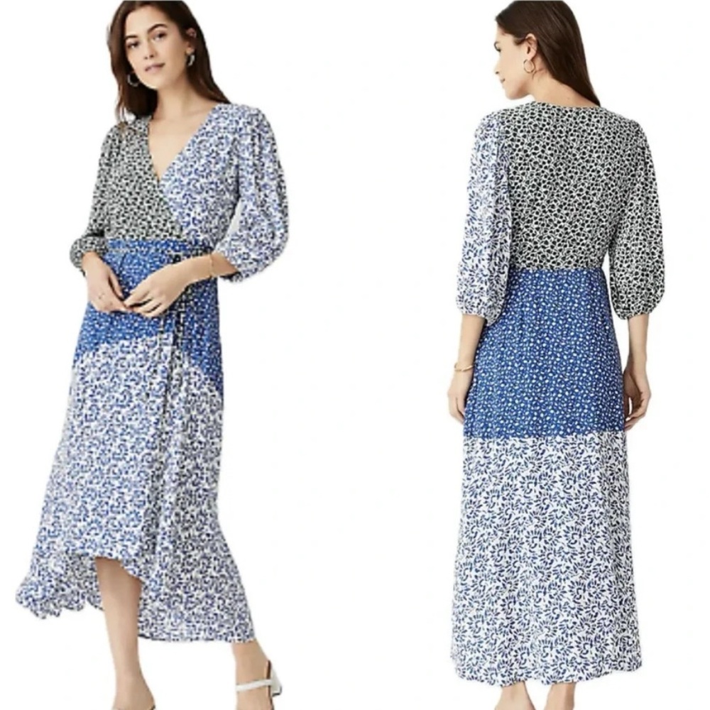 NWT Ann Taylor floral wrap dress